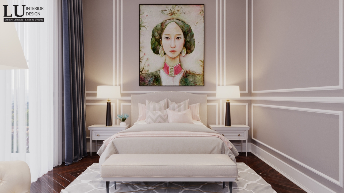 Kết hợp yếu tố cá nhân hoá vào thiết kế phong cách Indochine tạo nên không gian sống độc bản.
