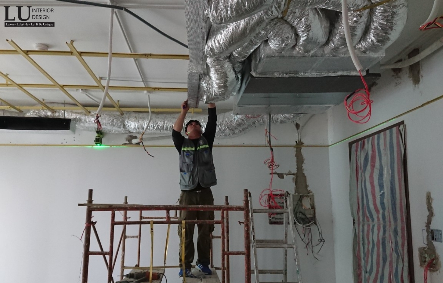 LU Design triển khai thi công hệ thống điện, cấp thoát nước, điều hòa và thông gió