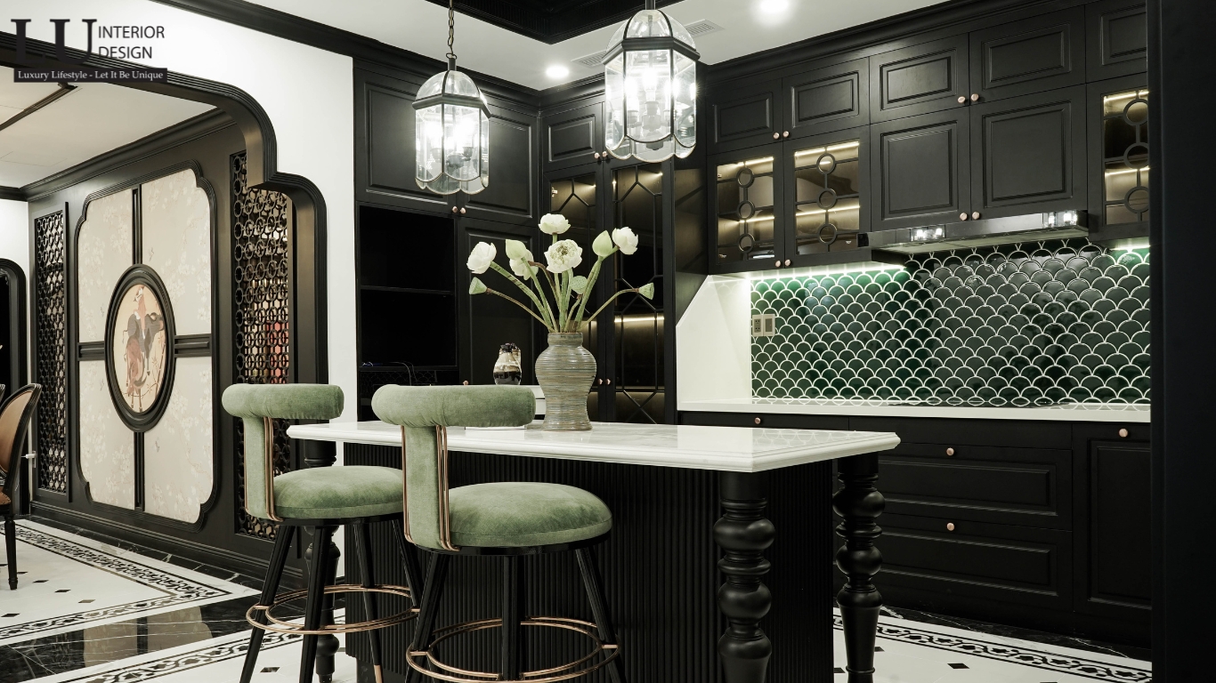 Thực tế hoàn thiện phòng bếp phong cách Indochine