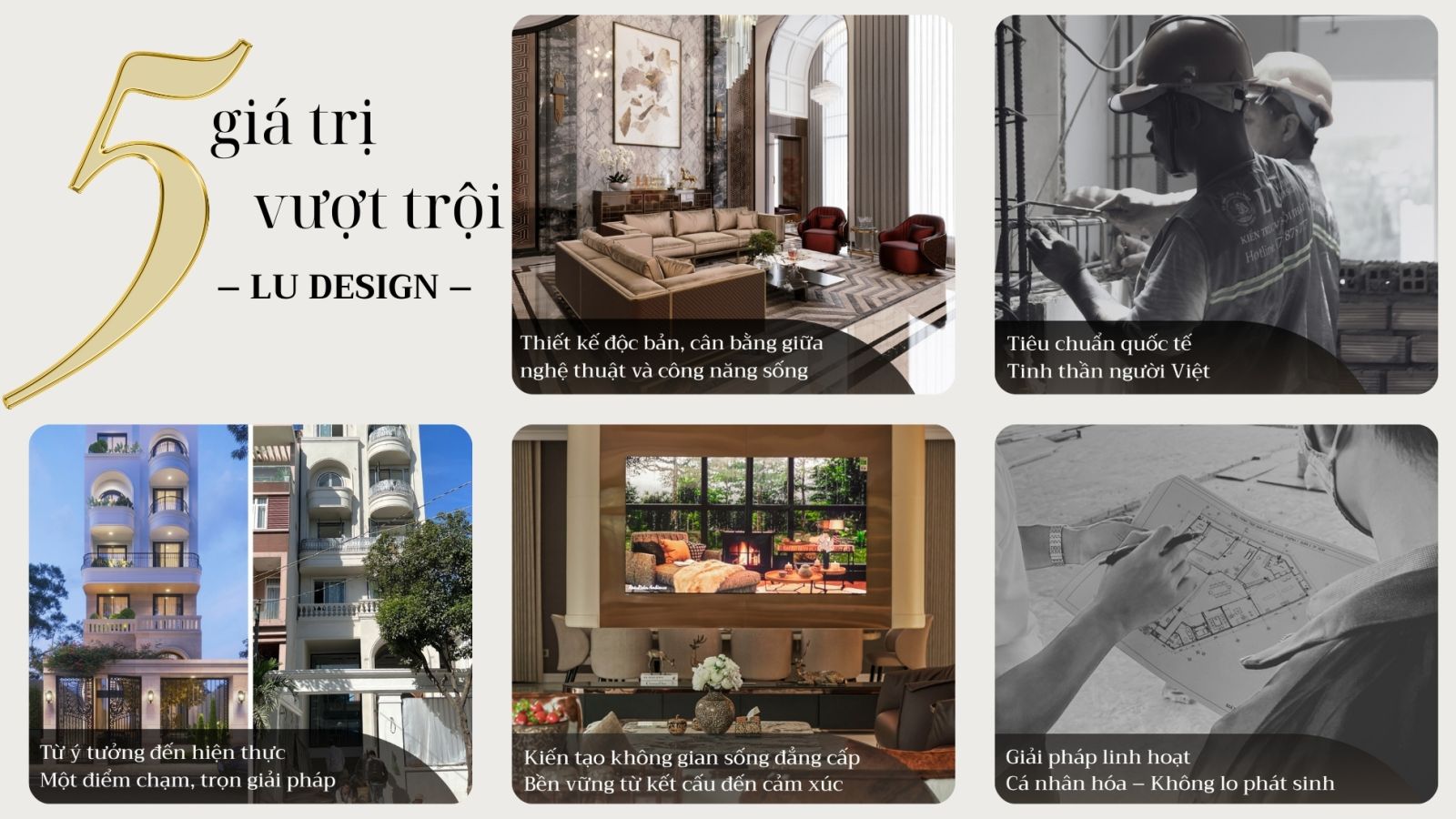 5 Giá Trị Vượt Trội Của LU Design Cho Không Gian Sống Hoàn Hảo