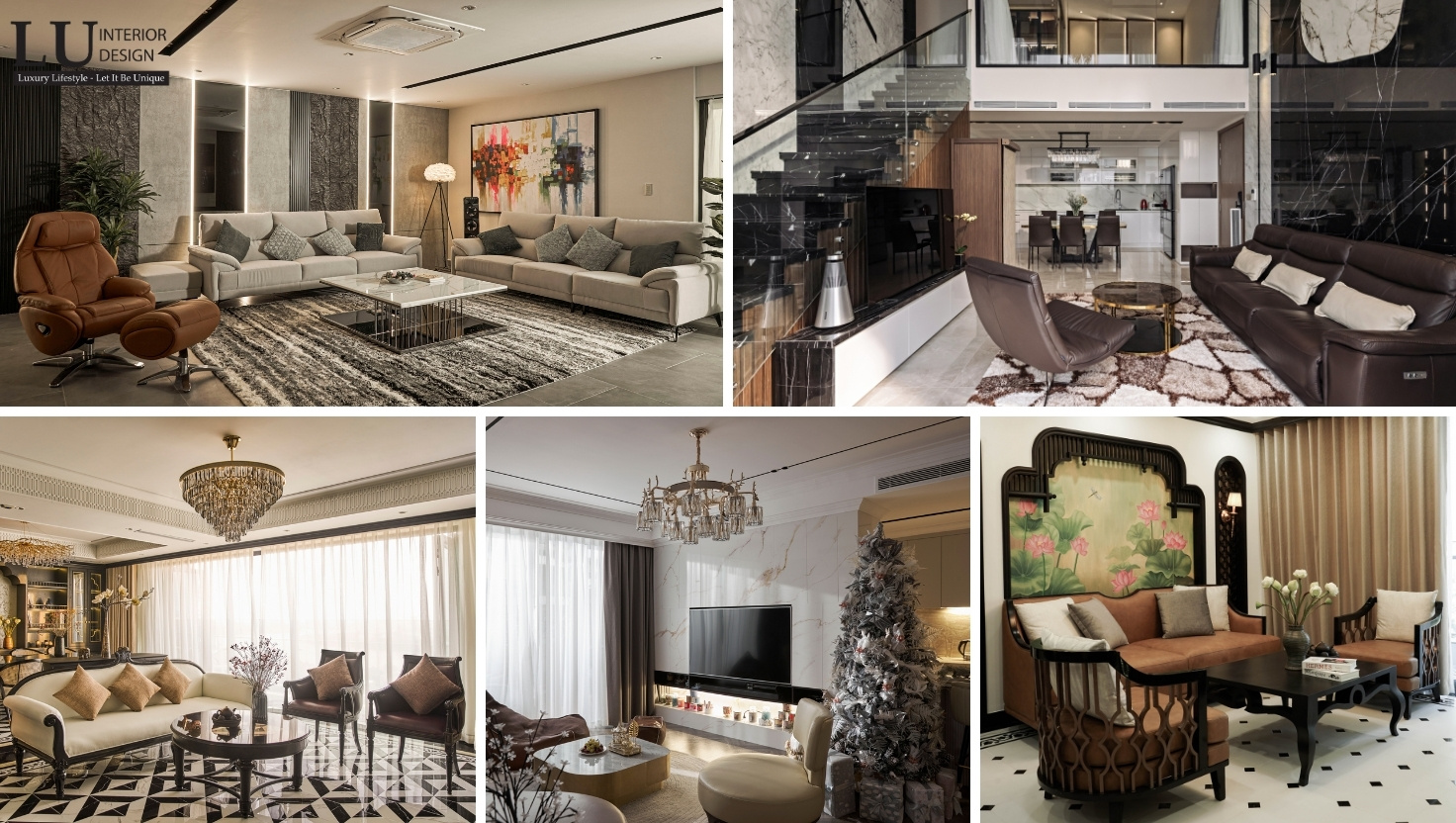 Dự án thi công nội thất căn hộ cao cấp của LU Design, thể hiện sự đa dạng trong phong cách và chất lượng thi công vượt trội