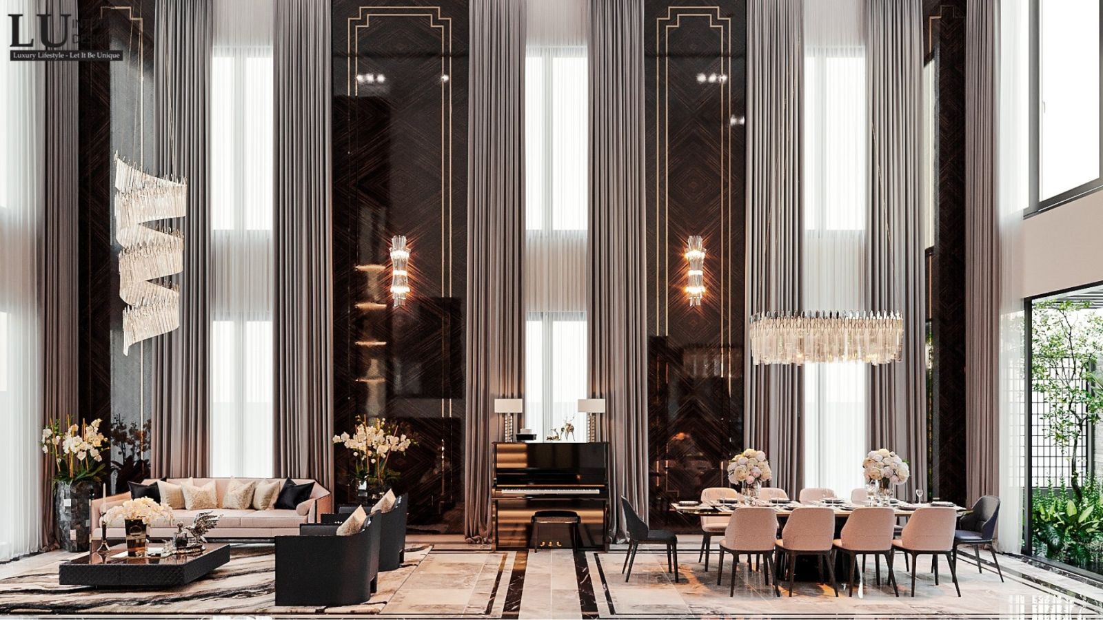 Thiết kế nội thất biệt thự cao cấp và sang trọng của LU Design