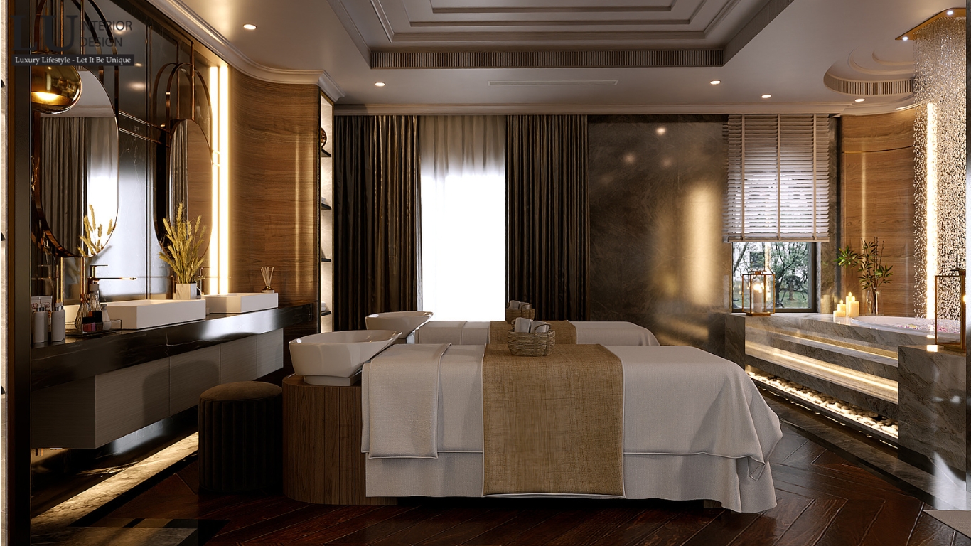 Khu vực spa - gội đầu thư giãn nâng tầm chất lượng cuộc sống